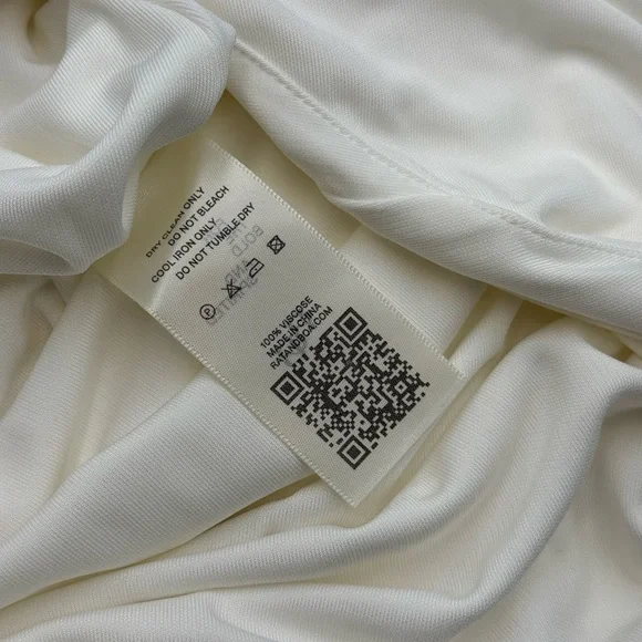 🆕 RAT & BOA 🧿 NWOT Amora Back Draped Jersey Dress, White - Sz M - Picture 16 of 16